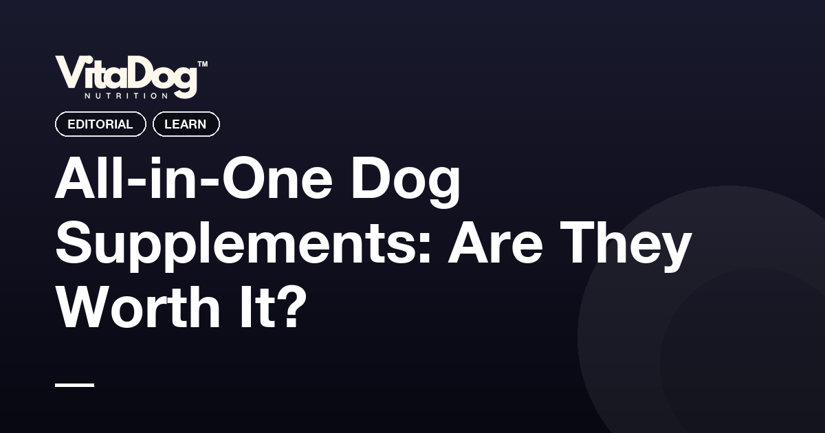 All-in-One Dog Supplements: Are They Worth It?