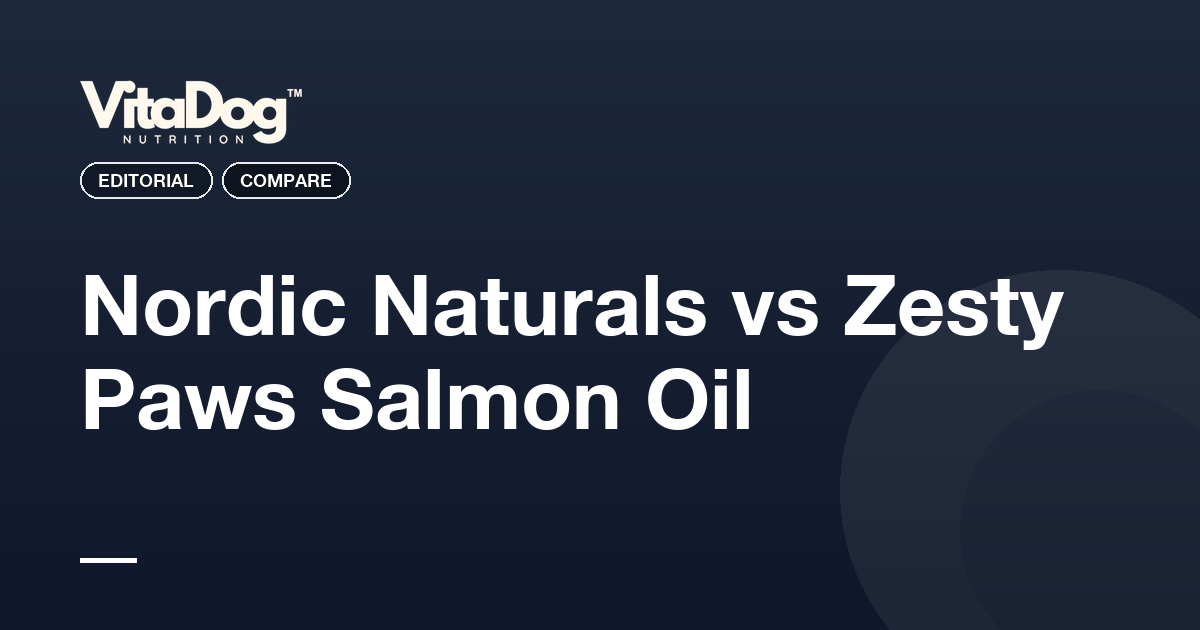 Nordic Naturals vs Zesty Paws Salmon Oil