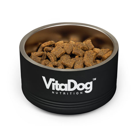 VitaDog Stainless Steel Pet Bowl – 18oz Durable Ceramic-Coated Dog Bowl