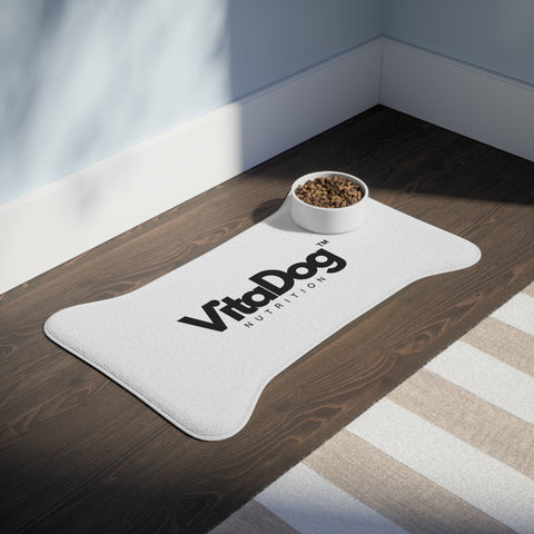 VitaDog Bone-Shaped Pet Feeding Mat — Non-Slip Food & Water Placemat